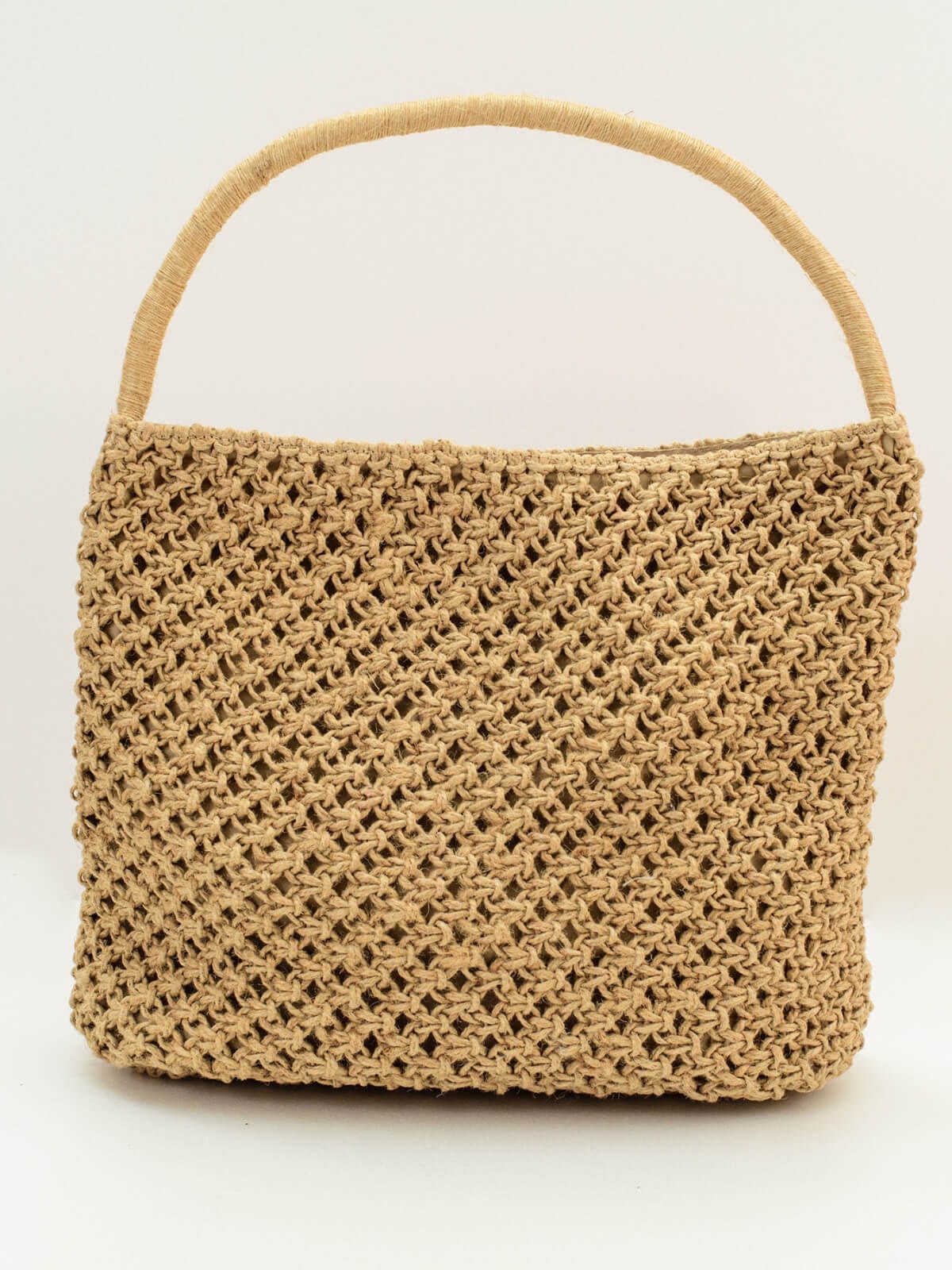 Crochet Jute Shoulder Bag - Shikari